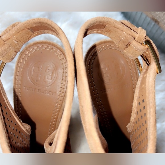 TORY BURCH Jesse Perforate Suede Ankle Bootie - Picture 8 of 10